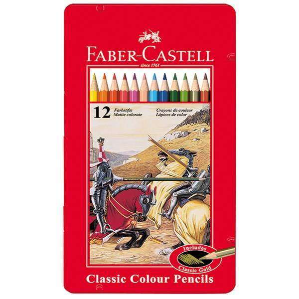 مداد رنگی 12 رنگ فلزی فابرکاستل (اصل)