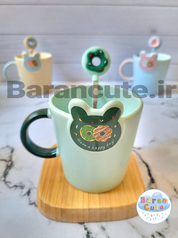 ماگ سرامیکی قاشق دار