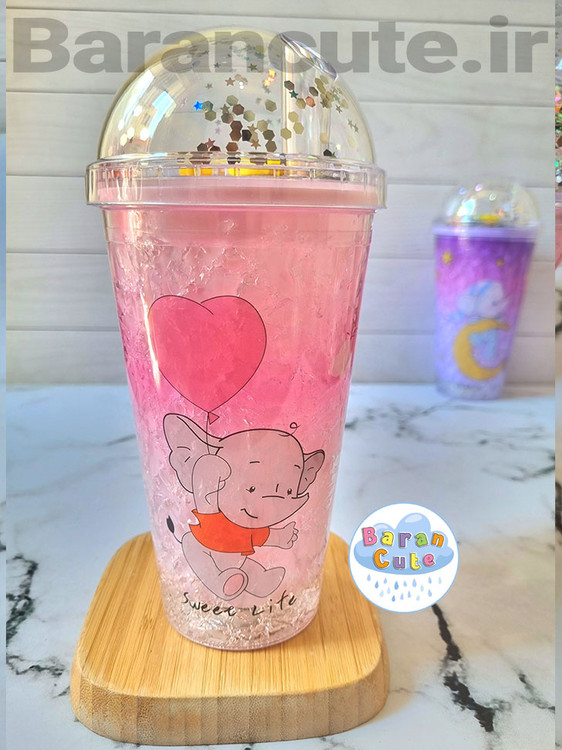 لیوان اسموتی چراغ دار