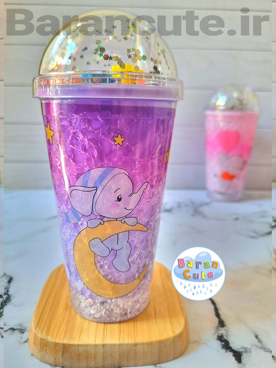 لیوان اسموتی چراغ دار فیل