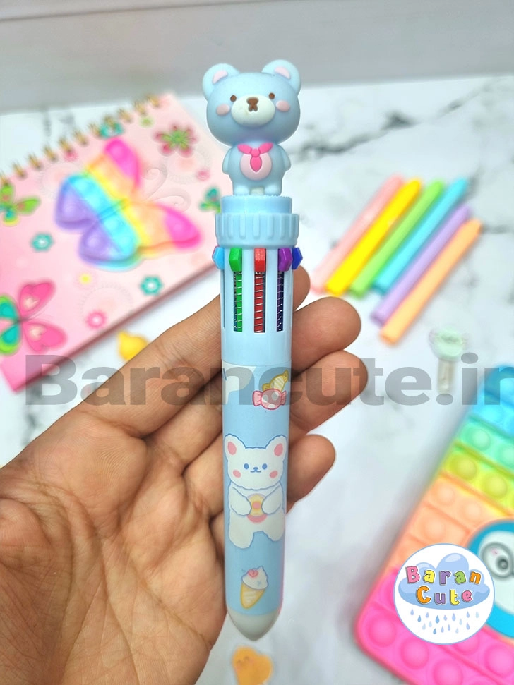 خودکار 10 رنگ خرسی