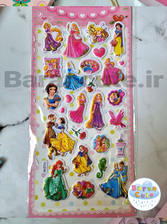 استیکر طرح پرنسس