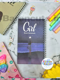 دفترچه یادداشت ورق مشکی طرح دختر