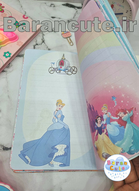 دفتر حاشیه دار طرح یونیکورن کیوت