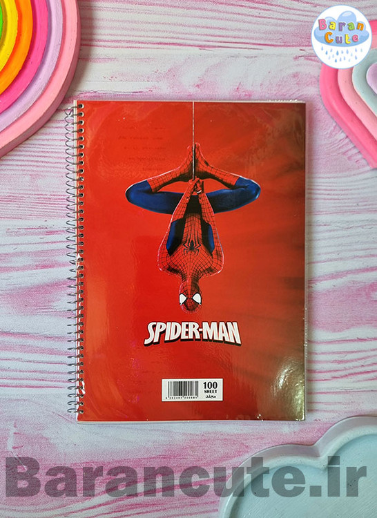 دفتر مشق 100 برگ مرد عنکبوتی