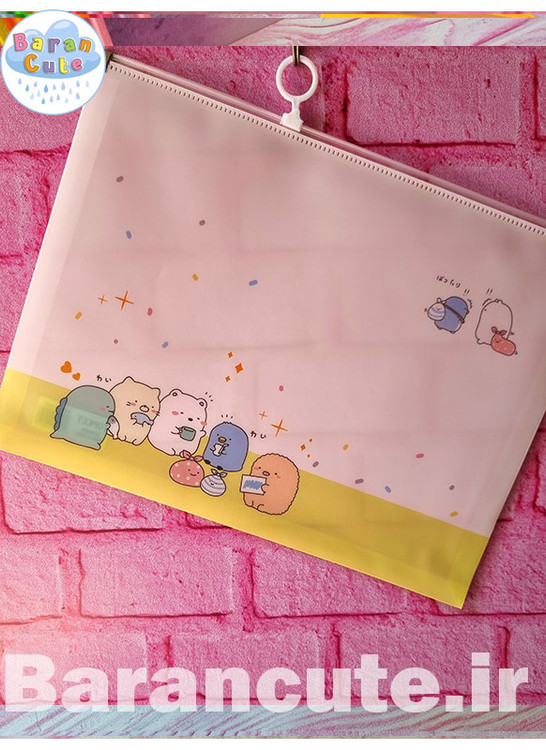 پوشه طلقی زیپ دار