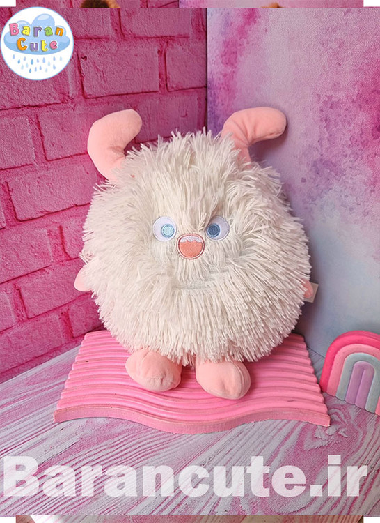 عروسک پولیشی هیولای پشمالو صورتی