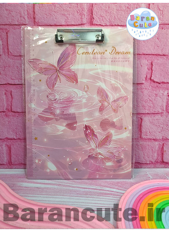 تخته شاسی A4 طرح پروانه صورتی1