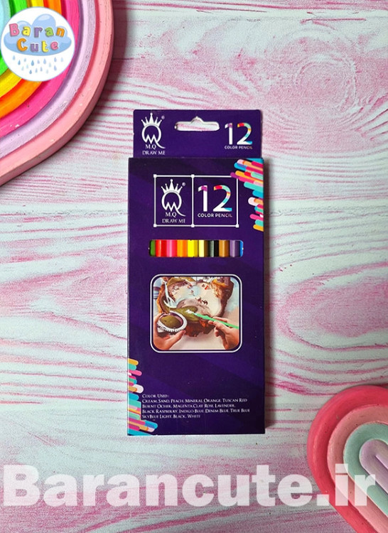 مداد رنگی 24 رنگ MQ