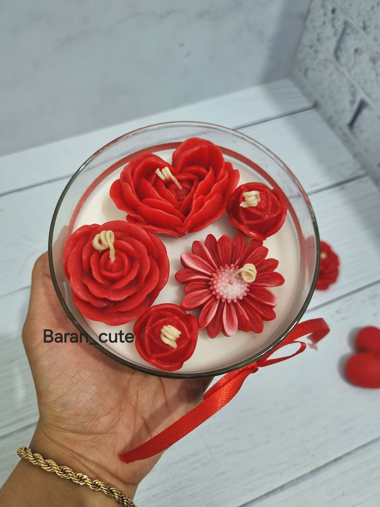 شمع باکس گل