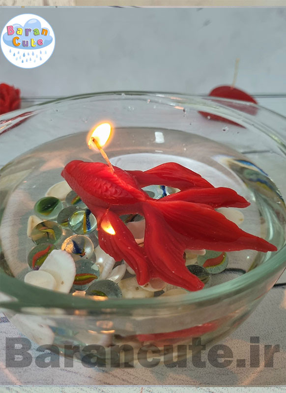شمع دستساز عطری طرح ماهی