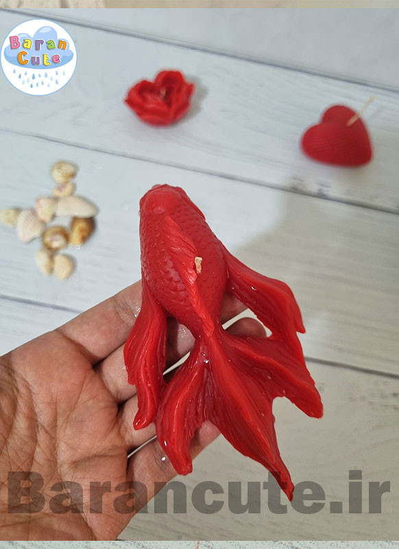شمع دستساز عطری طرح ماهی