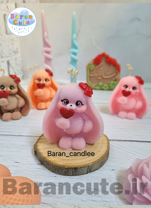 شمع دستساز عطری طرح خرگوش
