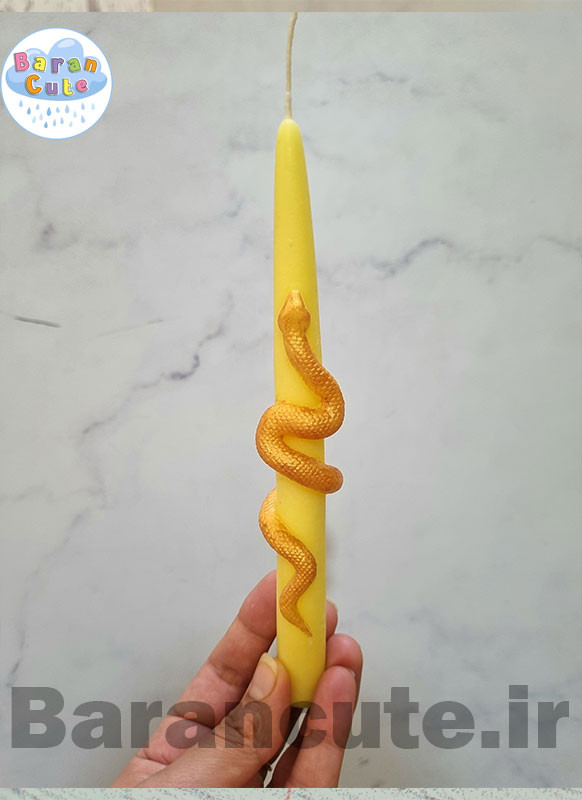 شمع دستساز عطری مار قلمی