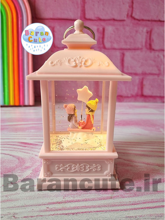 فانوس موزیکال چراغ دار طرح دختر و پسر ستاره دار
