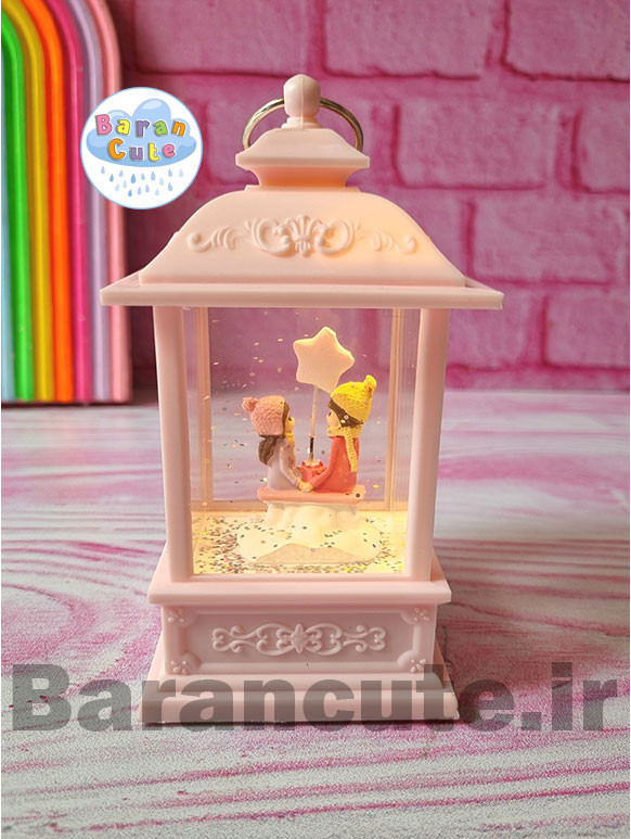 فانوس موزیکال چراغ دار طرح دختر و پسر ستاره دار