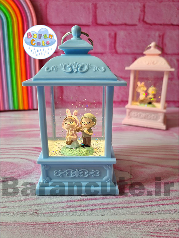 فانوس موزیکال چراغ دار طرح دختر و پسر آبی