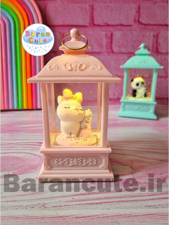 فانوس موزیکال چراغ دار طرح دختر و پیشی ملوس