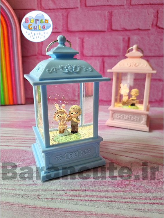فانوس موزیکال چراغ دار طرح دختر و پسر خرگوشی