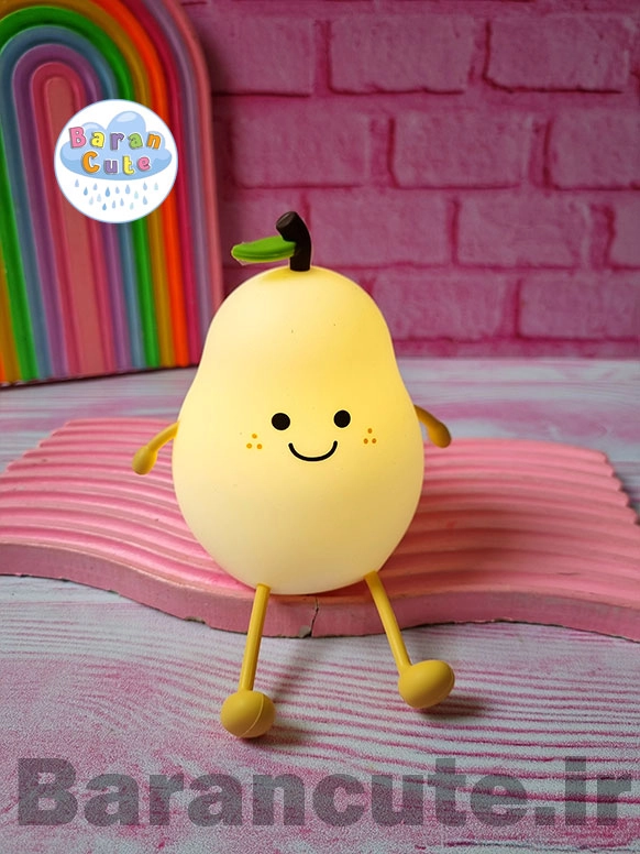 چراغ خواب نرم سیلیکونی لمسی طرح گلابی کیوت