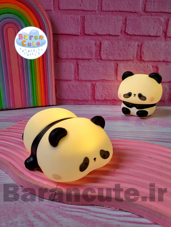 چراغ خواب سیلیکونی لمسی طرح پاندا خوابیده