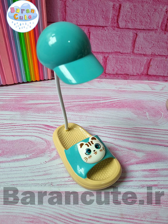 چراغ مطالعه طرح دمپایی پیشی دار کیوت