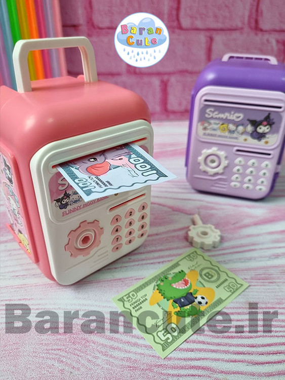 قلک فانتزی کلید دار طرح گاو صندوق کورومی