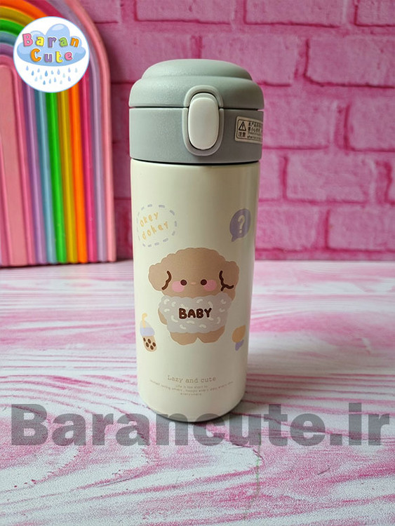 تراول ماگ وارداتی (نی دار) طرح حیوانات بامزه