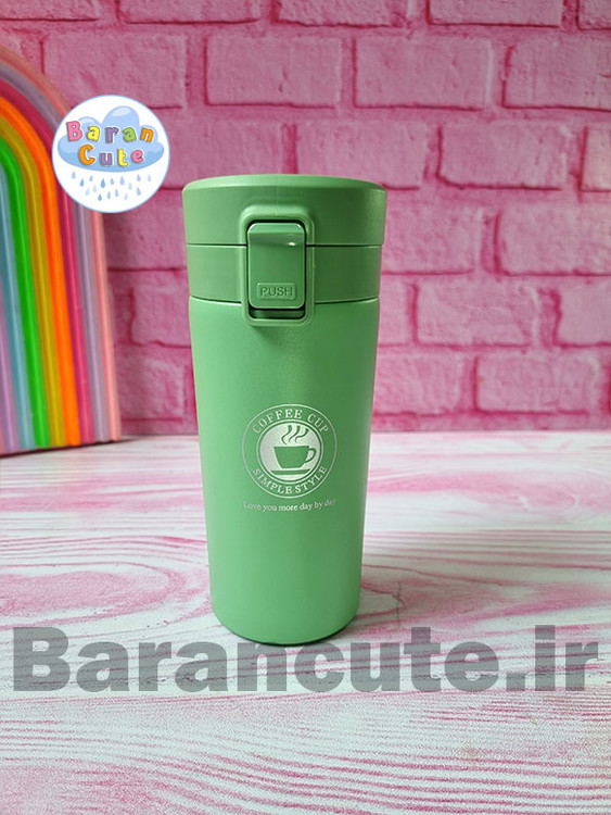 تراول ماگ (دماسنج دار) طرح کافی پاستیلی