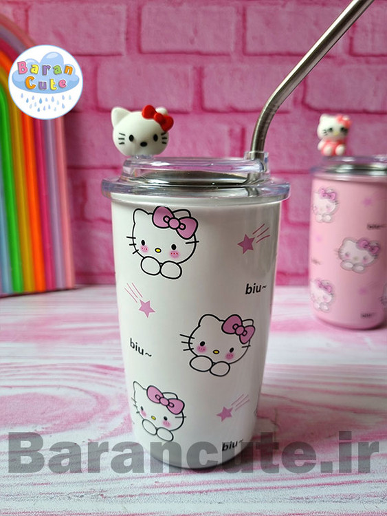 ماگ استیل نی دار وارداتی طرح کورومی