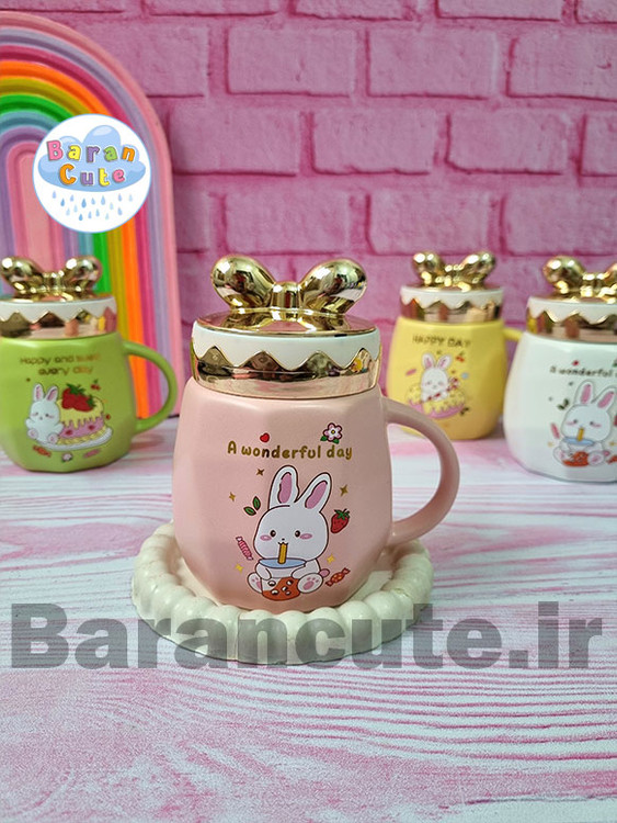 ماگ طرح پاندا درب پاپیونی