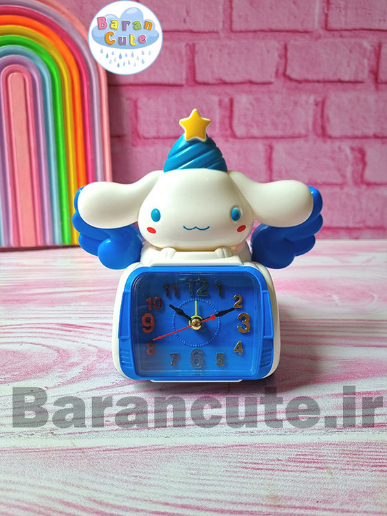 ساعت رومیزی فانتزی زنگ دار طرح ماشین بال دار سینامورول