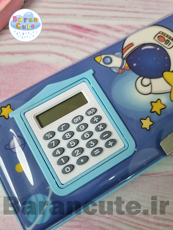 جامدادی مگنتی دوطرفه تراش دار ماشین حساب دار