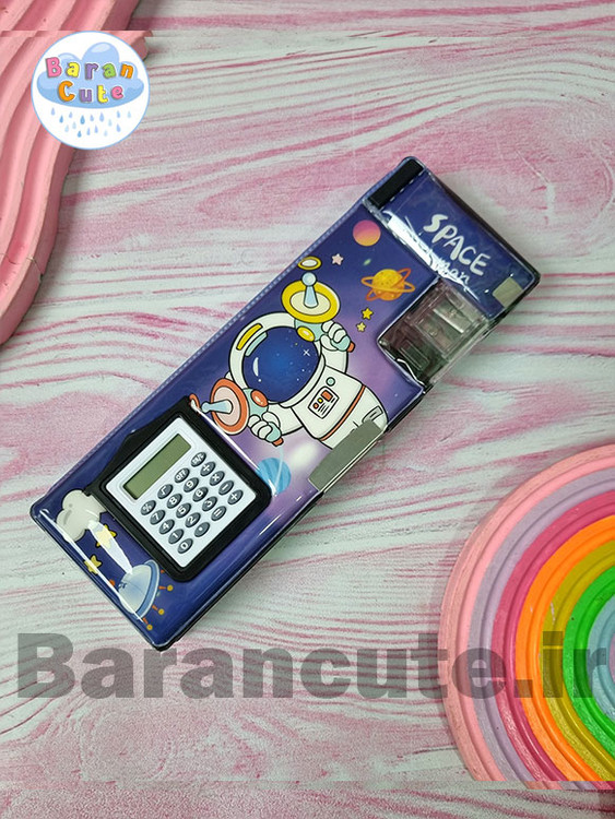 جامدادی مگنتی دوطرفه تراش دار ماشین حساب دار