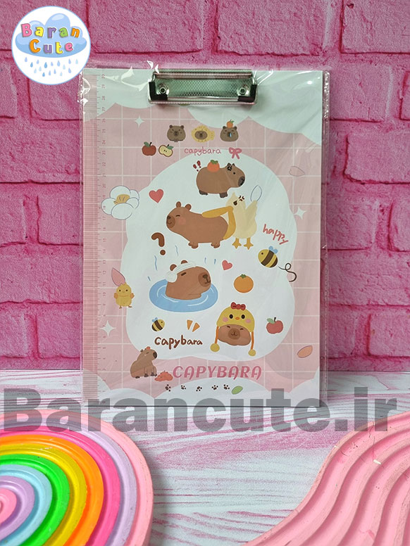 تخته شاسی A4 وارداتی طرح کاپی بارا صورتی