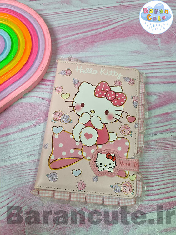 دفتر فانتزی مگنتی داخل طرح دار طرح کیتی