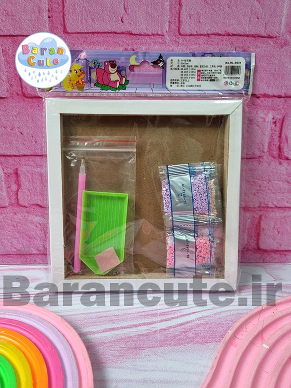 نقاشی الماسی بوم دار مربع 20 سانتی