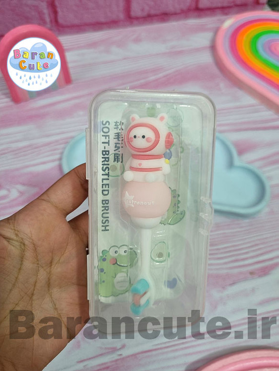 مسواک فانتزی حیوانات کیوت با بسته بندی بهداشتی