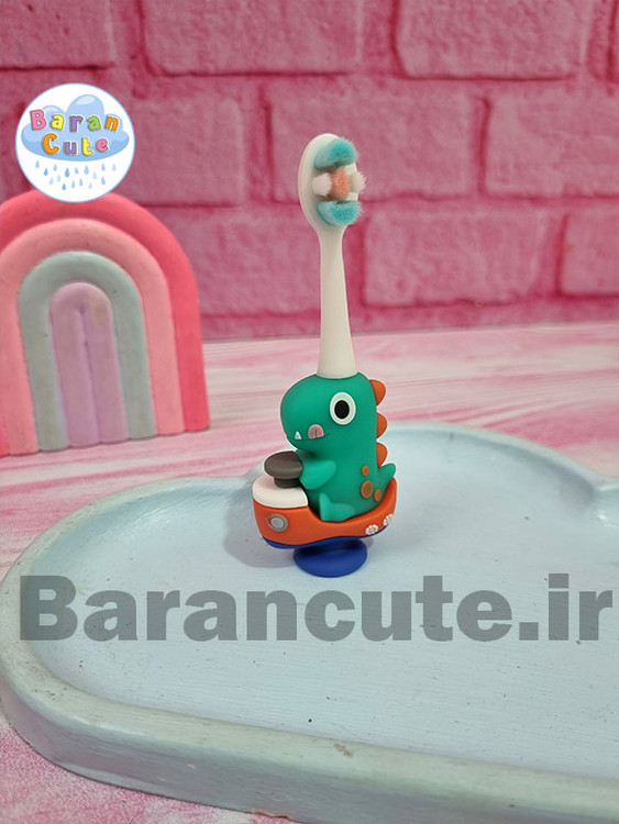 مسواک فانتزی کودک طرح دایناسور کیوت