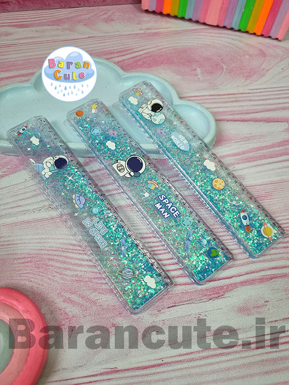 خط کش فانتزی اکواریومی طرح فضانورد