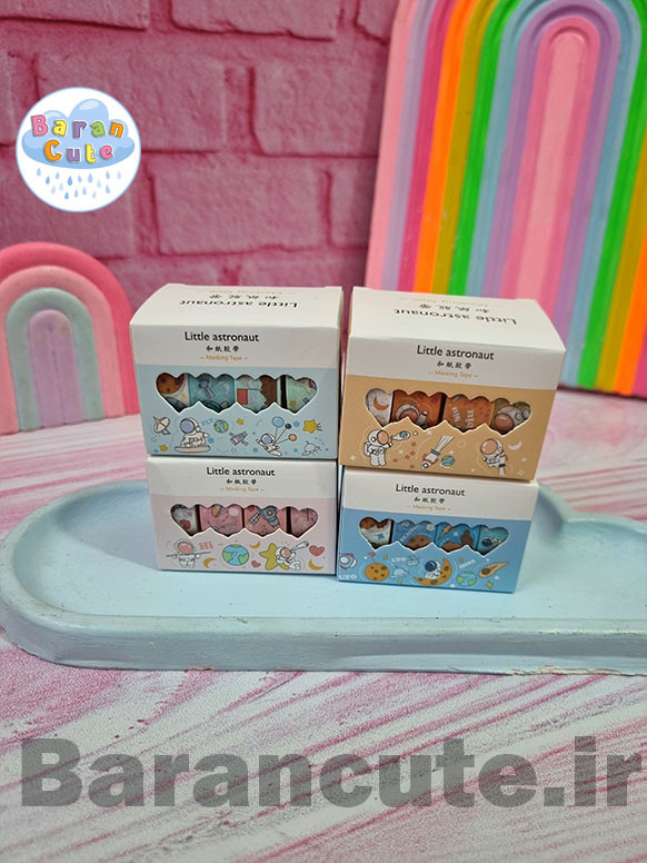 چسب واشی فانتزی 4 عددی طرح فضانورد