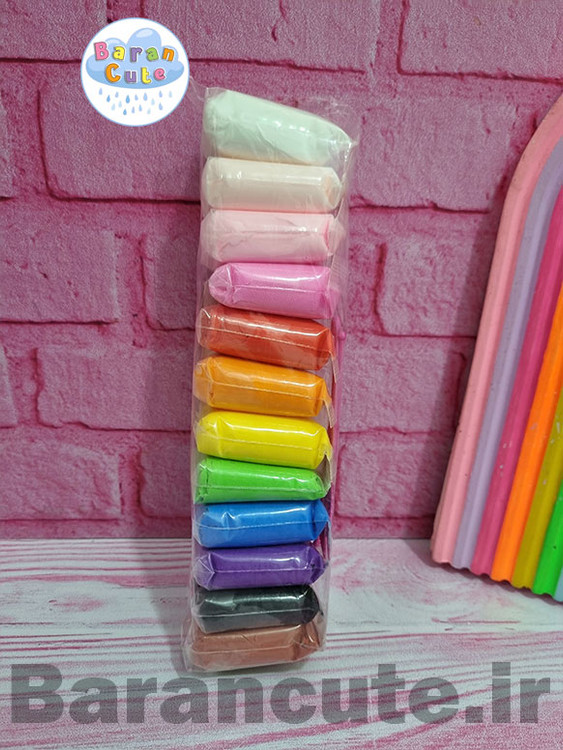 خمیر کلی(خمیر سبک یا خمیر مجسمه سازی) گرم بالا 12 عددی خارجی