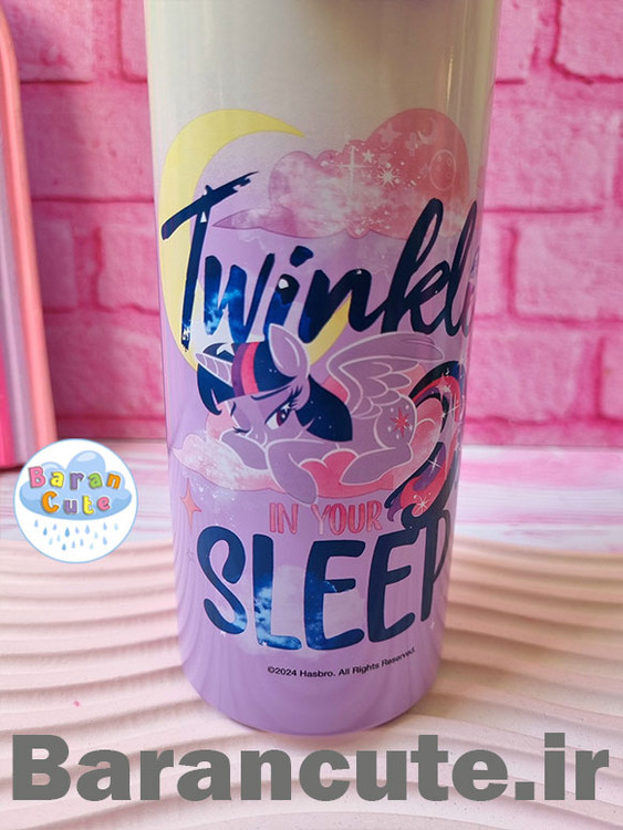 تراول ماگ استیل اورجینال برند دیزنی دوحالته ( نی دار و لب نوش ) پونی