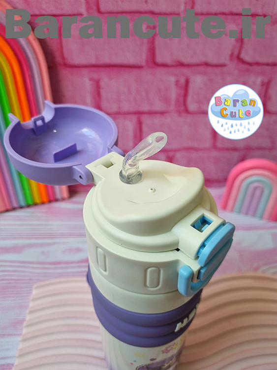 تراول ماگ استیل اورجینال برند دیزنی ( نی دار و لب نوش ) کورومی