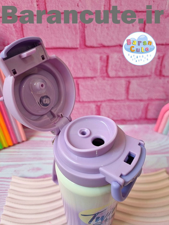 تراول ماگ استیل اورجینال برند دیزنی ( نی دار و لب نوش ) طرح کورومی