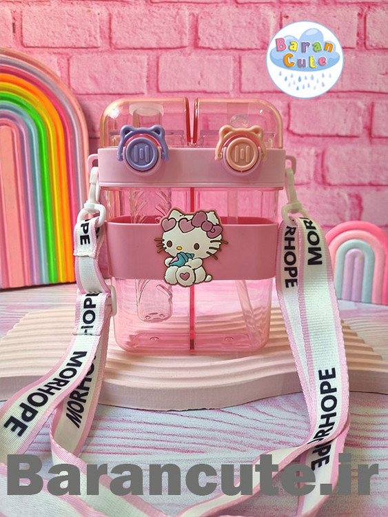 قمقمه فانتزی وارداتی دو مخزنه طرح کیتی