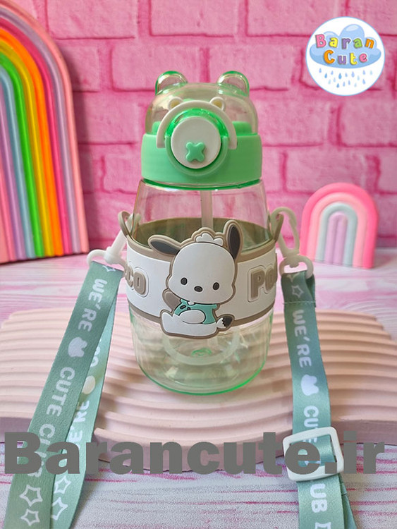 قمقمه فانتزی وارداتی نی دار طرح پوچاکو