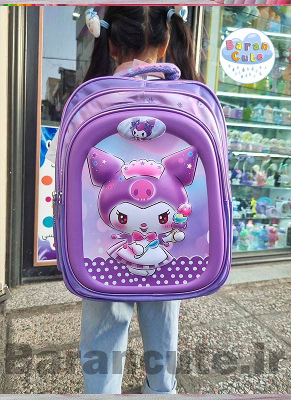 کیف و کوله پشتی مدرسه خارجی و وارداتی برجسته طرح کورومی 3