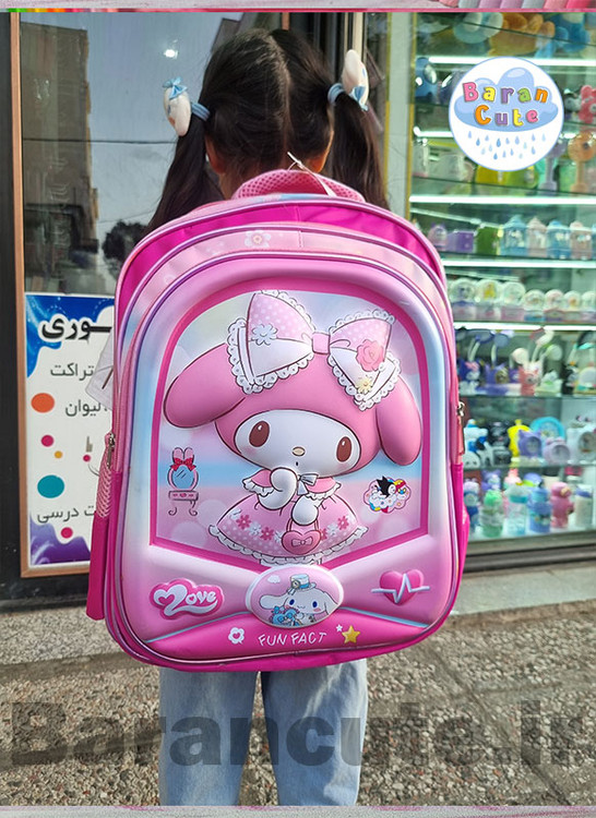 کیف و کوله پشتی مدرسه خارجی و وارداتی برجسته طرح ملودی