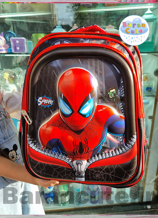 کیف و کوله پشتی مدرسه خارجی و وارداتی برجسته مرد عنکبوتی